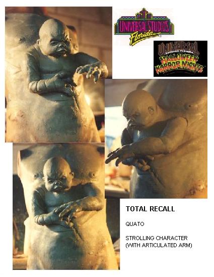 Quato, Total Recall - Strolling character, Universal Studios